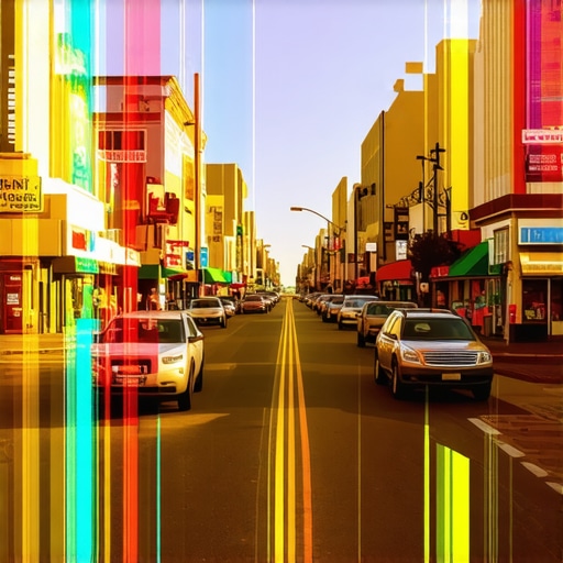 Fremont street scene with local businesses and Google Maps overlay