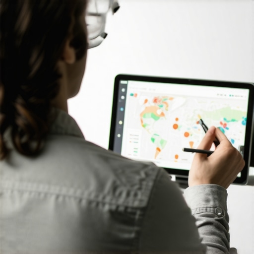 Analyzing Fremont Local SEO Data Business owner reviewing local SEO analytics for Fremont