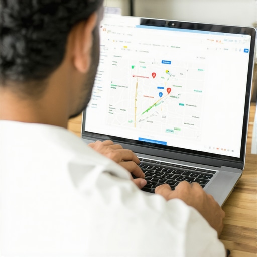Fremont Business SEO Analytics Business owner reviewing local SEO analytics on a laptop in Fremont