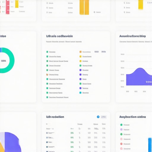 Screenshot of a Google Data Studio dashboard showing local SEO metrics