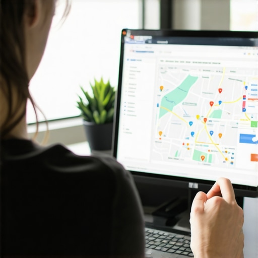 Person reviewing Fremont local SEO analytics on laptop to maintain Google Maps rankings.
