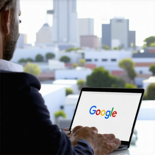 Optimizing Fremont GMB Profile Man updating his Fremont business profile on Google My Business