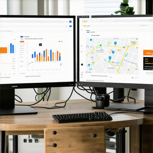 Optimizing Local SEO in Fremont with Advanced Tools Workspace showing SEO software and maps for Fremont, California.