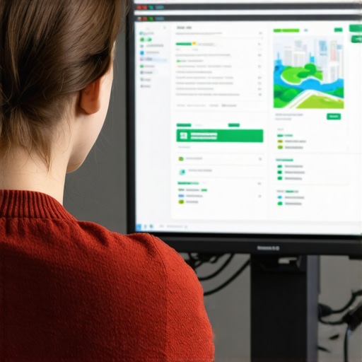 Person Analyzing Local SEO Data Close-up of a person reviewing Fremont local SEO metrics on a laptop