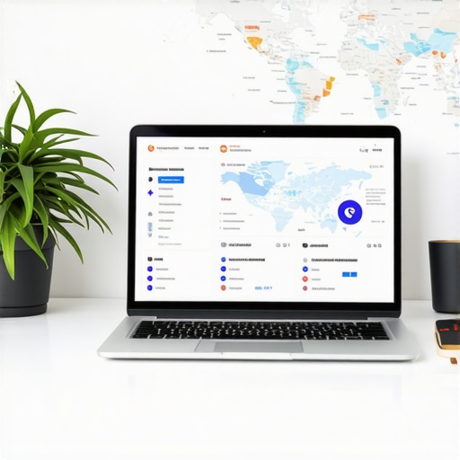 SEO Tools for Local Map Optimization Laptop displaying local SEO analytics and maps optimization tools