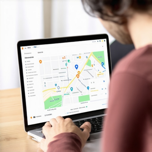 Person reviewing local SEO analytics on a laptop in Fremont.