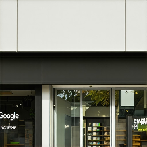 Fremont storefront with optimized Google My Business profile and busy street