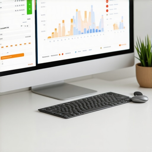 Person analyzing local SEO data on a laptop with Fremont maps ranking graphs.