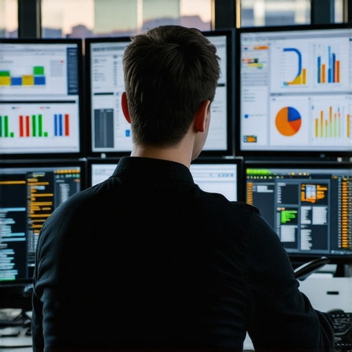 Person reviewing local SEO performance on screens with Fremont city view