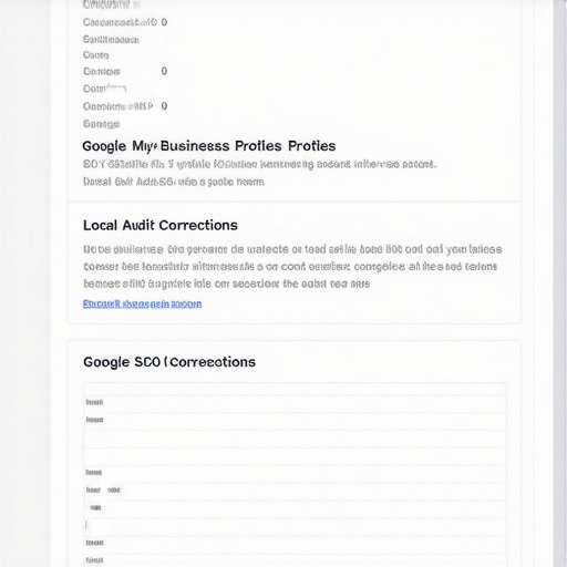 Screenshot of an SEO dashboard highlighting GMB profile optimization steps