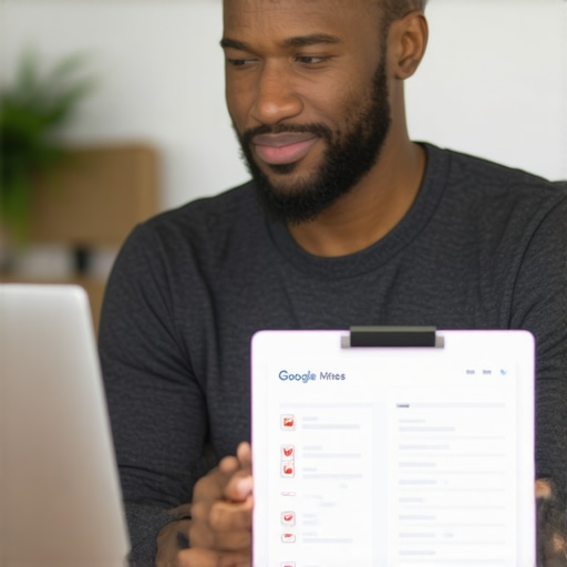 Business owner working on Fremont Google My Business listing on laptop